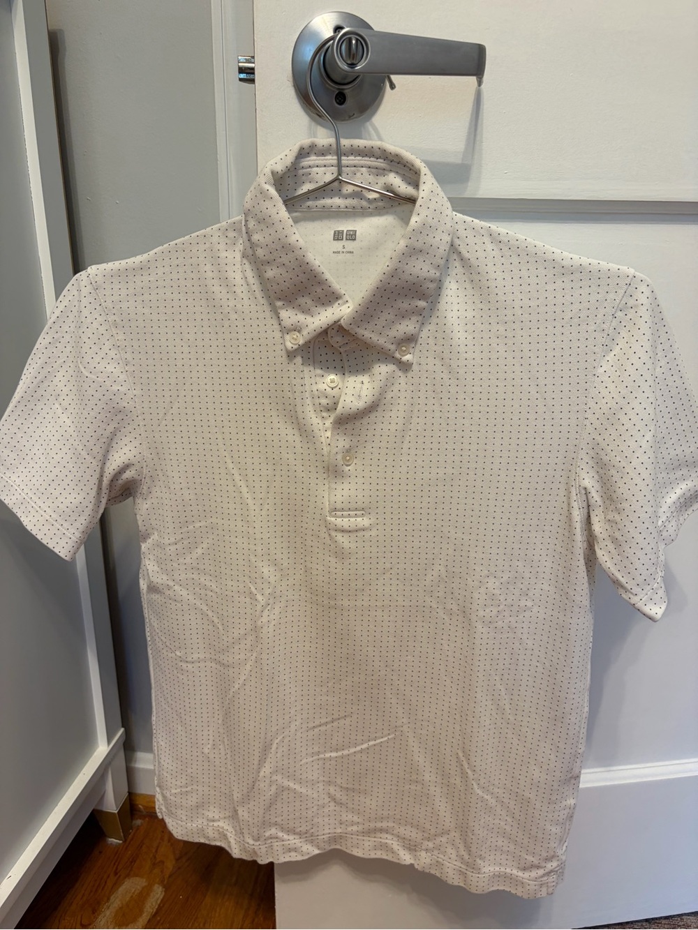 Men’s Uniqlo Micro-Dot Short Sleeve Polo